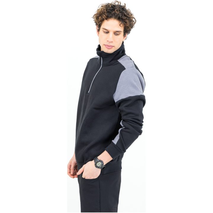 Tröja Halfzip Svart/antracit Printer PRIME XS – bild 2