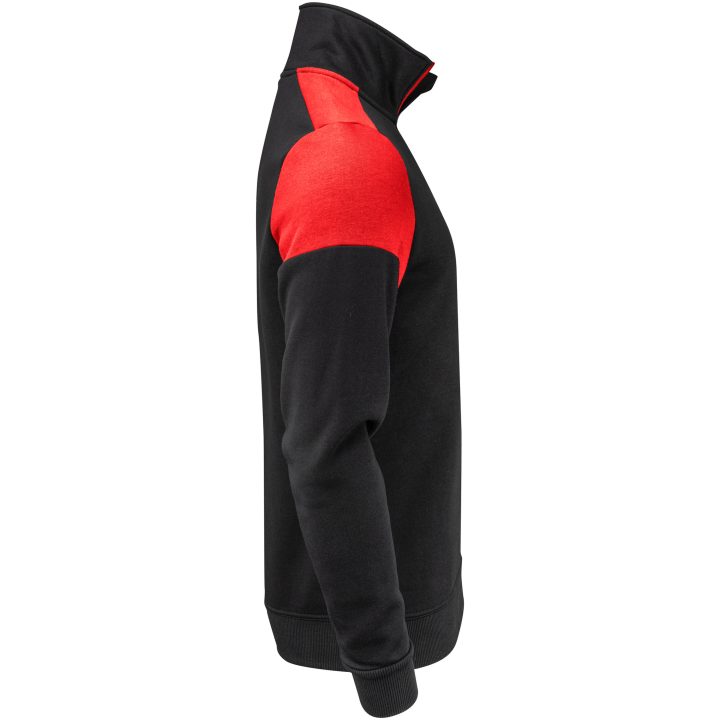 Tröja Halfzip Svart/röd Printer PRIME XS – bild 2