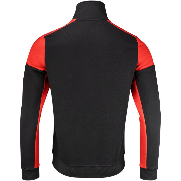 Tröja Halfzip Svart/röd Printer PRIME XS – bild 3