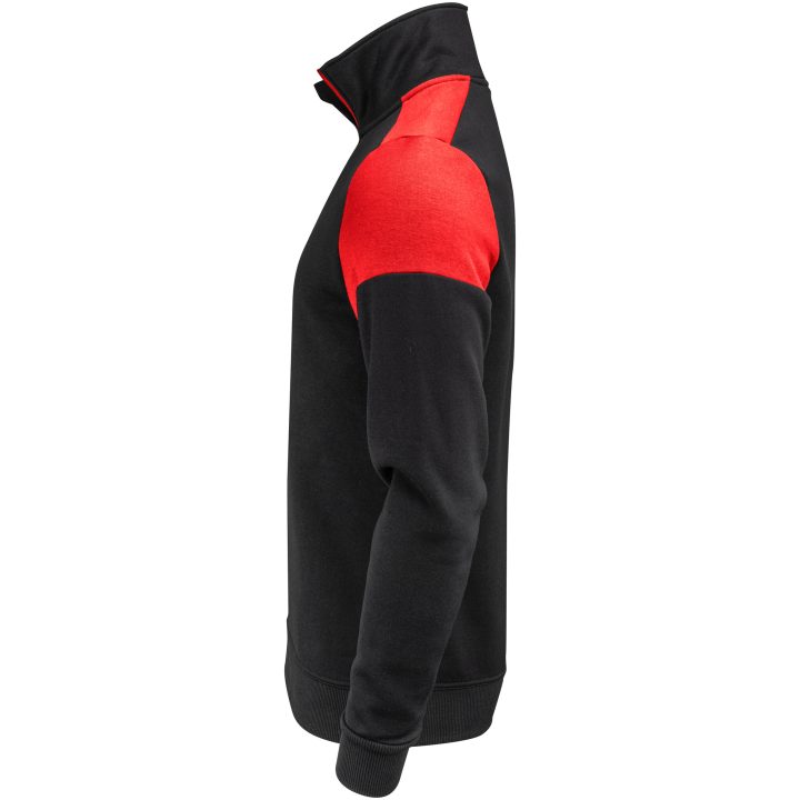 Tröja Halfzip Svart/röd Printer PRIME XS – bild 4
