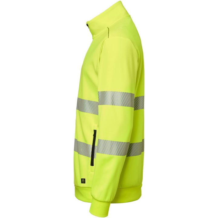 Tröja Hel-zip Fluorescerande Gul Top Swede XS – bild 4