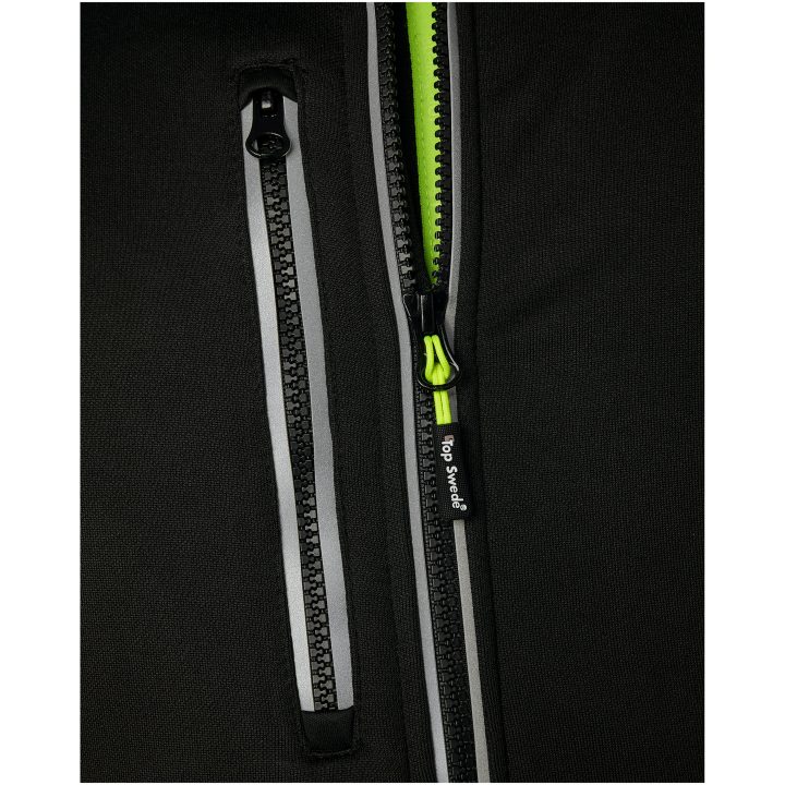 Tröja Hel-zip Svart Top Swede XS – bild 5