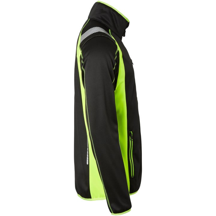 Tröja Hel-zip Svart/Fluorescerande Gul Top Swede XS – bild 2