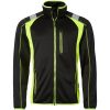 Tröja Hel-zip Svart/Fluorescerande Gul Top Swede XS – miniatyr 1