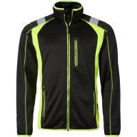 Tröja Hel-zip Svart/Fluorescerande Gul Top Swede