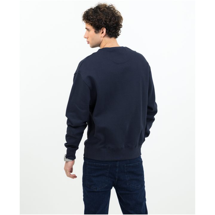 Tröja Hopedale Crewneck Marinblå James Harvest – bild 2