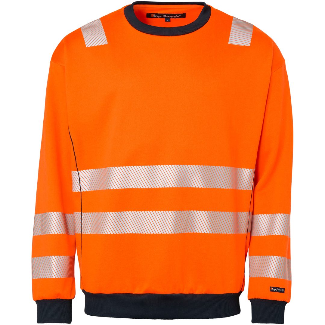 Tröja Rundhals 1929 Fluorescerande Orange Top Swede XS