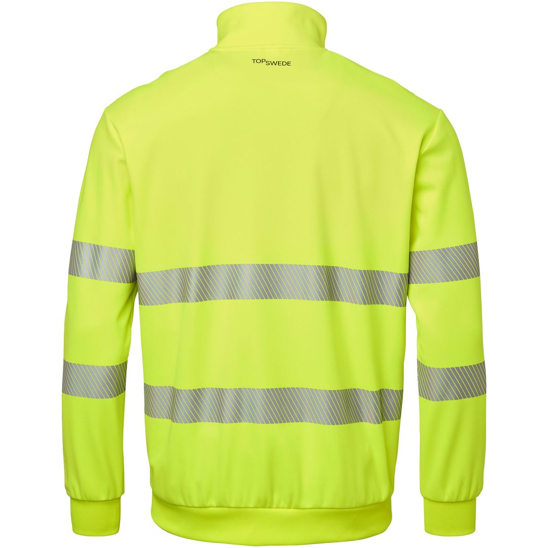 Tröja Sweat Fullzip Fluorescerande Orange Top Swede XS – bild 3