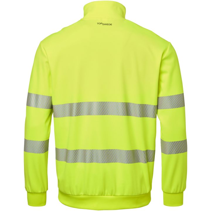 Tröja Sweat Fullzip Fluorescerande Orange Top Swede XS – bild 3