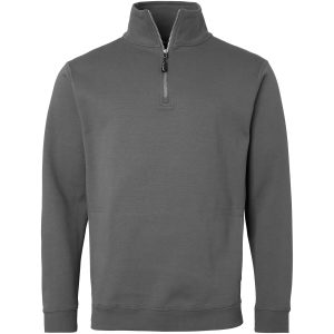 Tröja Sweat Halv-zip Mörkgrå Top Swede