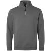 Tröja Sweat Halv-zip Mörkgrå Top Swede XS – miniatyr 1