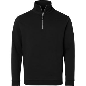 Tröja Sweat Halv-zip Svart Top Swede