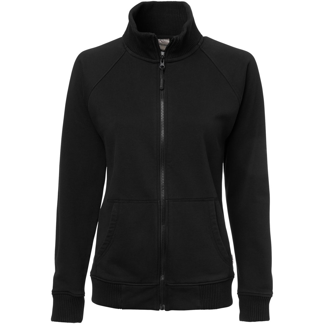 Tröja Sweat w Hel-zip Svart Top Swede XS