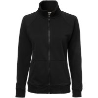 Tröja Sweat w Hel-zip Svart Top Swede