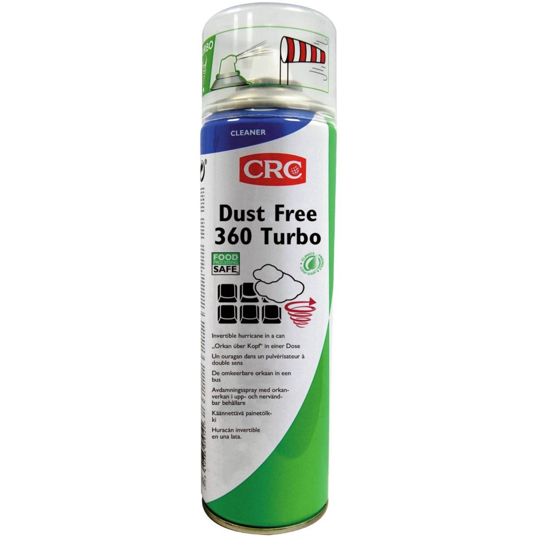 Tryckluftsspray Turbo AE (250 ml) CRC BLÅS RENT DUST TURBO AE 250ML