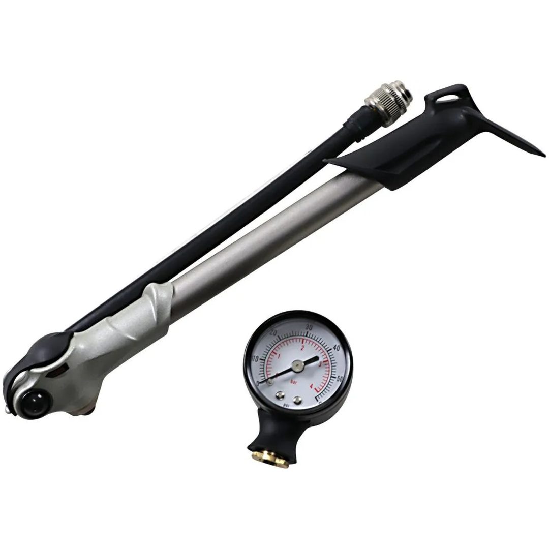Tryckmätare Hi-pressure Shock Pump Svart/Silver DRAG SPECIALTIES PUMP AIR WITH GAUGE 0-60 – bild 2