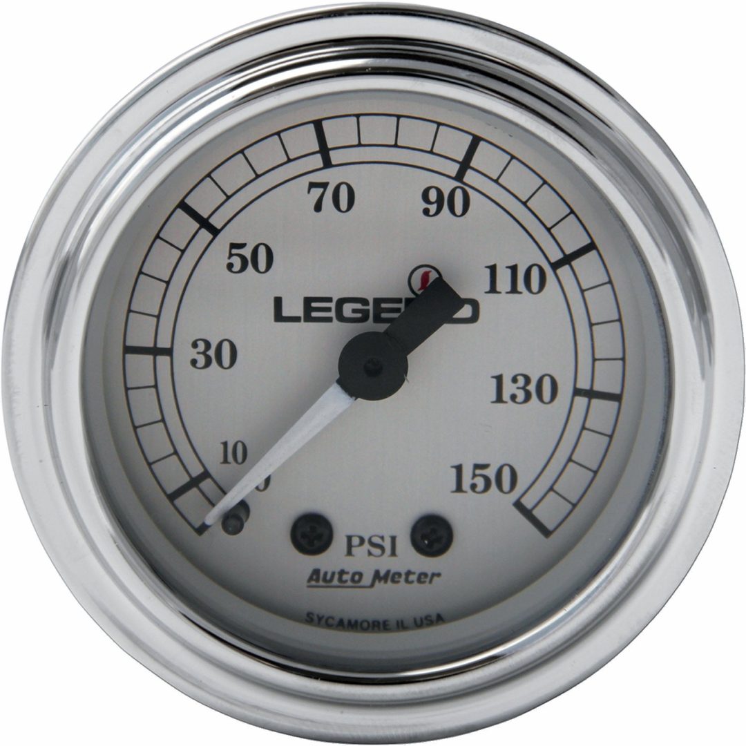 Tryckmätare Led Bakbelyst Vit/orange LEGEND SUSPENSION GAUGE AIR WHITE