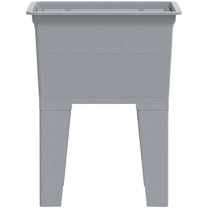 Tvättbalja grå harts vidaXL 59 x 41 x 75 cm – bild 4