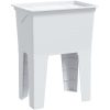Tvättbalja vit harts vidaXL 59 x 41 x 75 cm – miniatyr 2