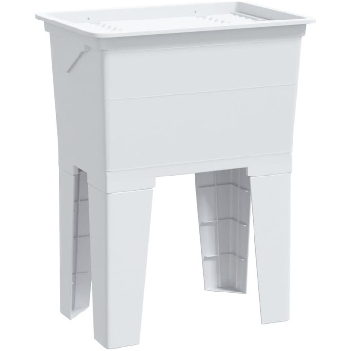 Tvättbalja vit harts vidaXL 59 x 41 x 75 cm – bild 2