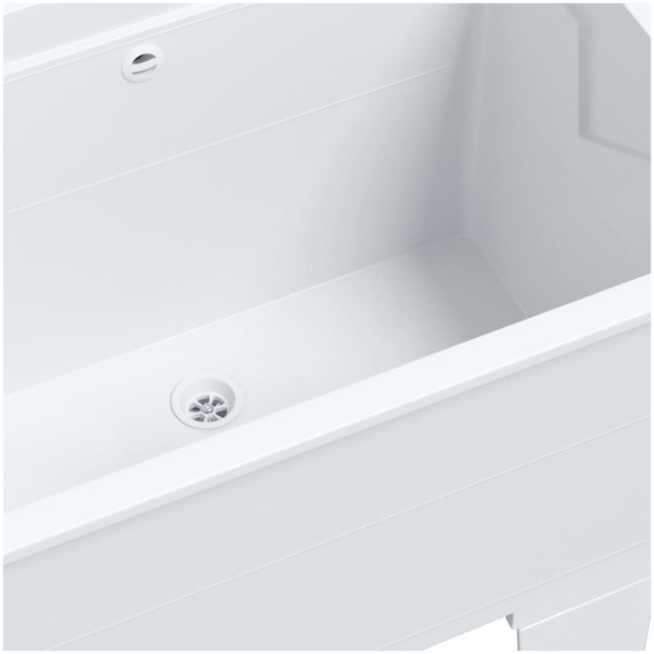 Tvättbalja vit harts vidaXL 59 x 41 x 75 cm – bild 11
