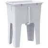 Tvättbalja vit harts vidaXL 59 x 41 x 75 cm – miniatyr 6