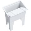 Tvättbalja vit harts vidaXL 59 x 41 x 75 cm – miniatyr 8