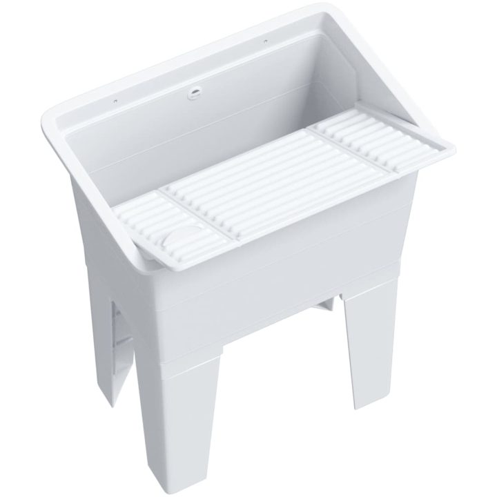 Tvättbalja vit harts vidaXL 59 x 41 x 75 cm – bild 8