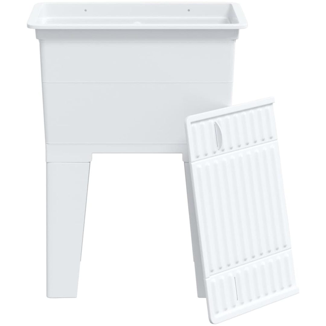 Tvättbalja vit harts vidaXL 59 x 41 x 75 cm – bild 9