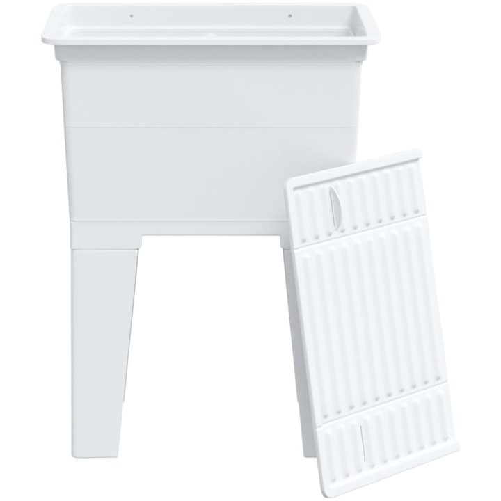 Tvättbalja vit harts vidaXL 59 x 41 x 75 cm – bild 9