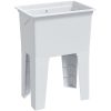 Tvättbalja vit harts vidaXL 59 x 41 x 75 cm – miniatyr 10