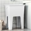 Tvättbalja vit harts vidaXL 59 x 41 x 75 cm – miniatyr 1