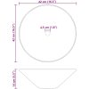 Tvättställ 2 st blank svart ⌀42x14 cm keramik vidaXL – miniatyr 6