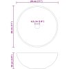 Tvättställ blank svart ⌀28x10 cm keramik vidaXL – miniatyr 6