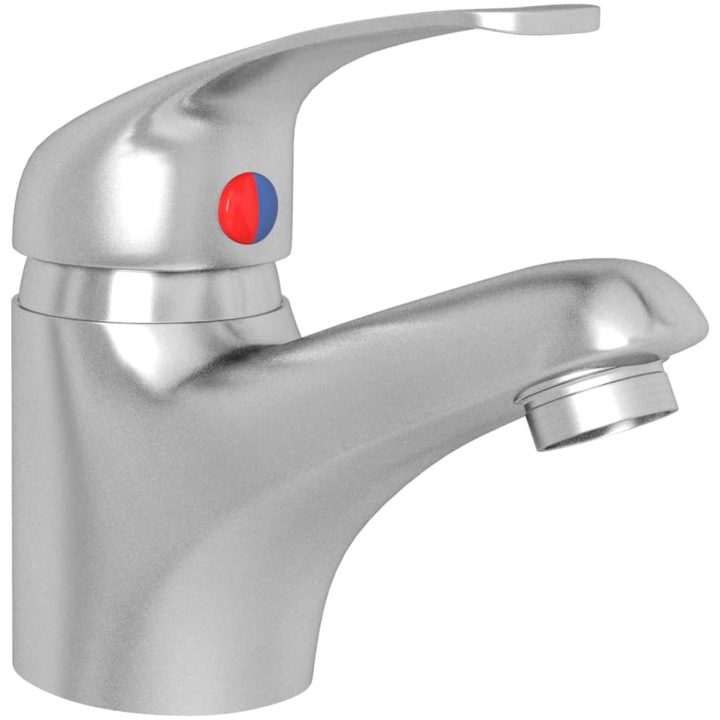 Tvättställsblandare silver 13x10 cm vidaXL – bild 3