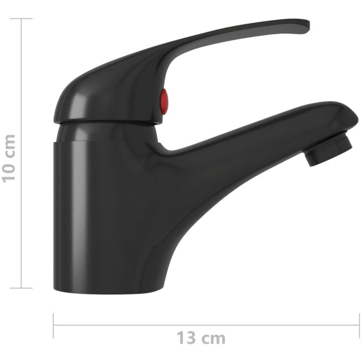 Tvättställsblandare svart 13x10 cm vidaXL – bild 5