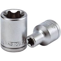 TX-hylsa Med 1/4tum fyrkantsfäste M140704-C / M140708-C Teng Tools