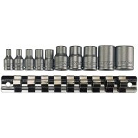 TX-hylsor i sats Med 1/4tum och 3/8tum fyrkantsfäste M3814 Teng Tools