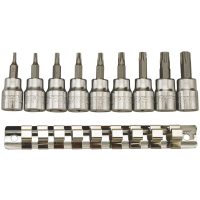 TX-hylsor i sats Med 3/8tum fyrkantsfäste M3813TX Teng Tools