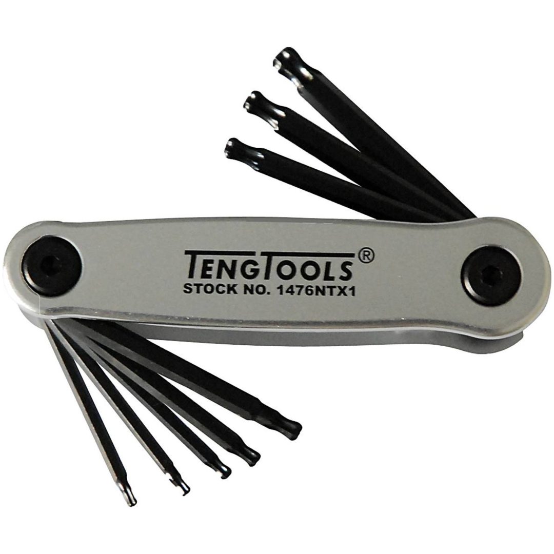 TX-nycklar i sats 1476NTX1 Teng Tools TX-NYCKELSATS KULA 8 DELAR