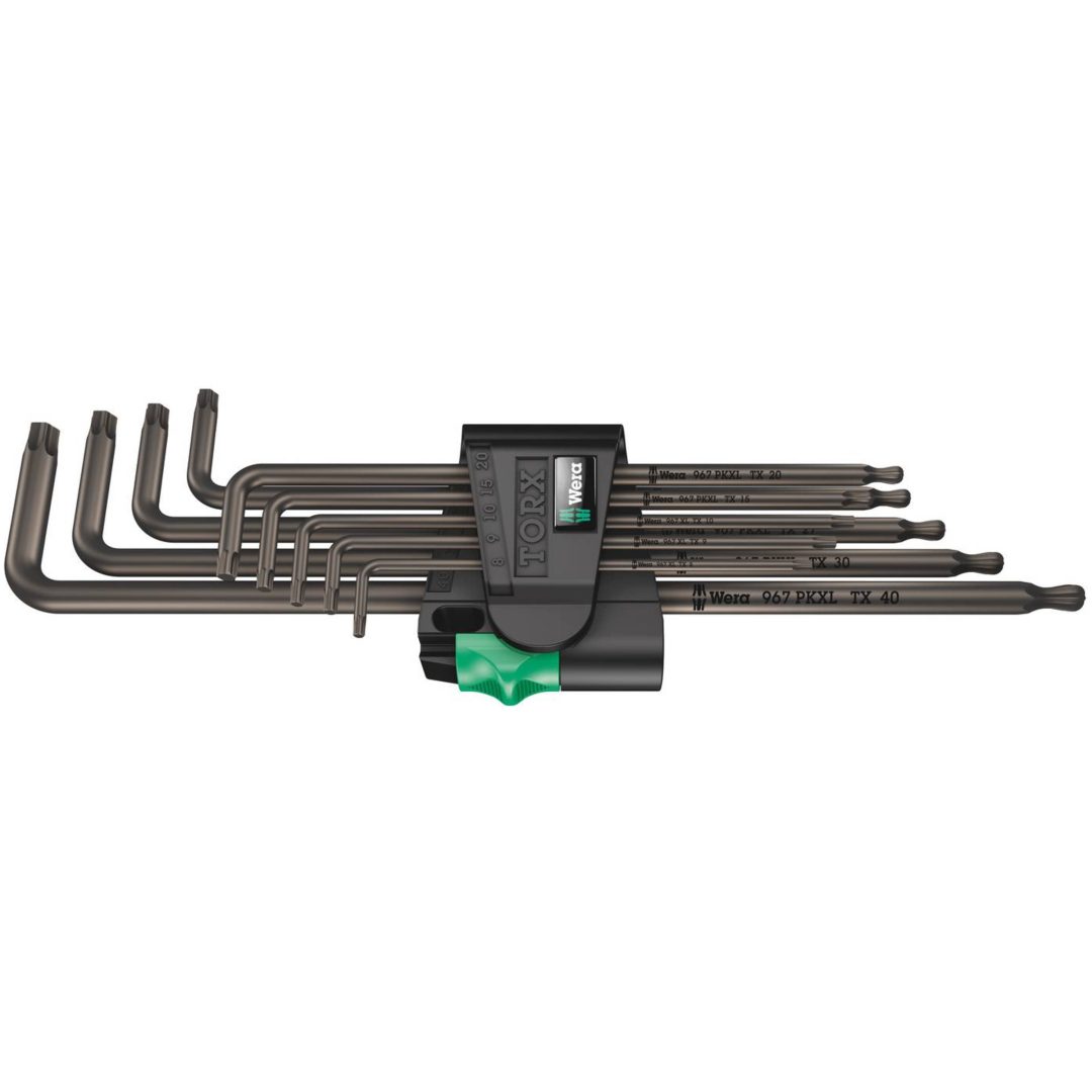 TX-nycklar i sats 967/9 XL1 Black Wera TX-NYCKELSATS 967/9 XL1 BLACK
