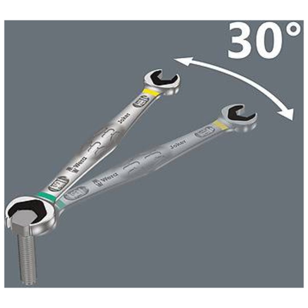 U-dubbelnyckel 6002 Joker Wera U-RINGNYCKEL JOKER 6002 10/13 – bild 2