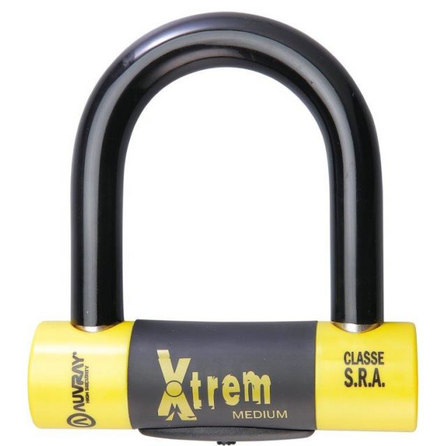 Lås U-lock Xtrem Medium/maxi Svart/gul AUVRAY