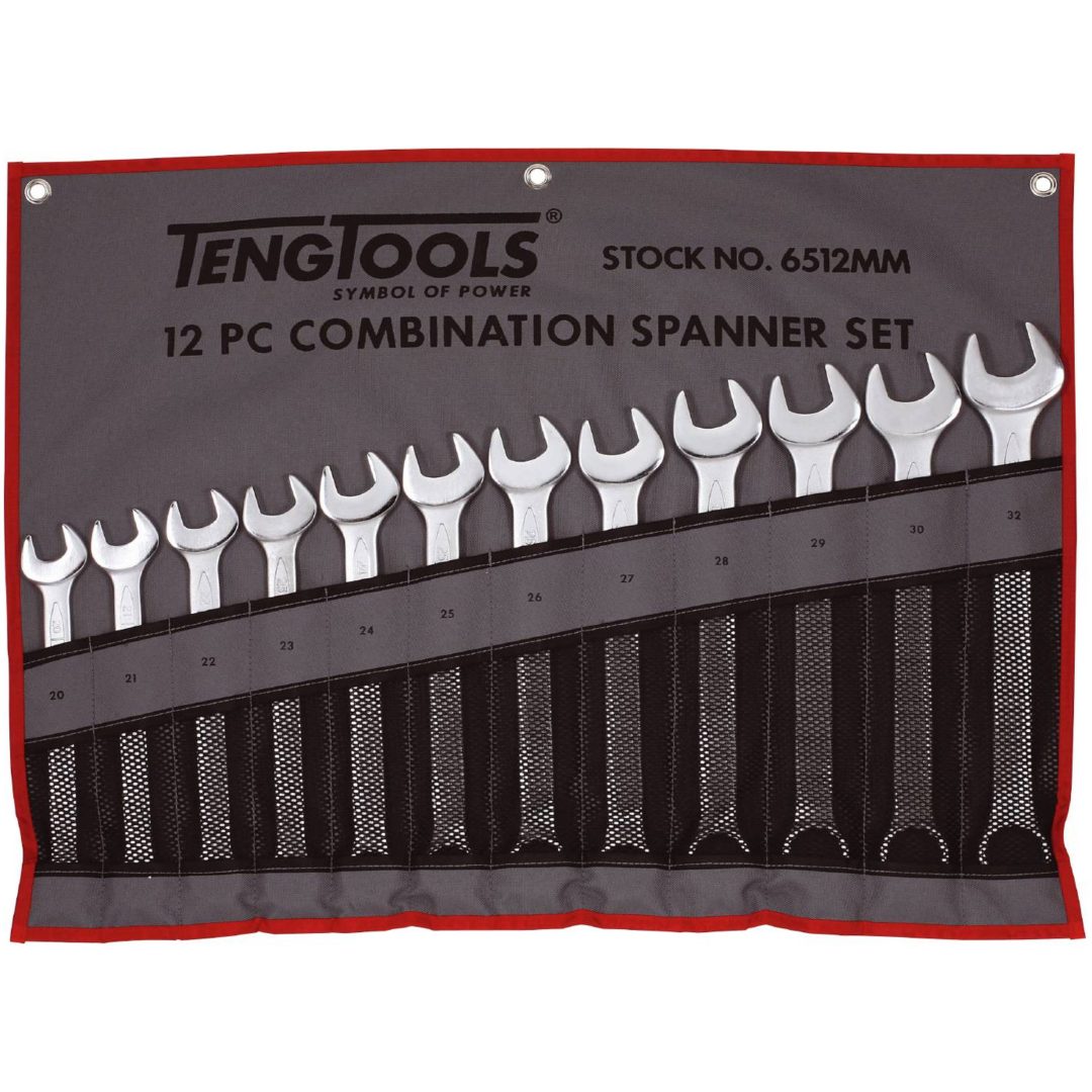 U-ringnyckar i sats 6507JMM / 6509AF Teng Tools U-RINGNYCKELSATS TUM 6509AF