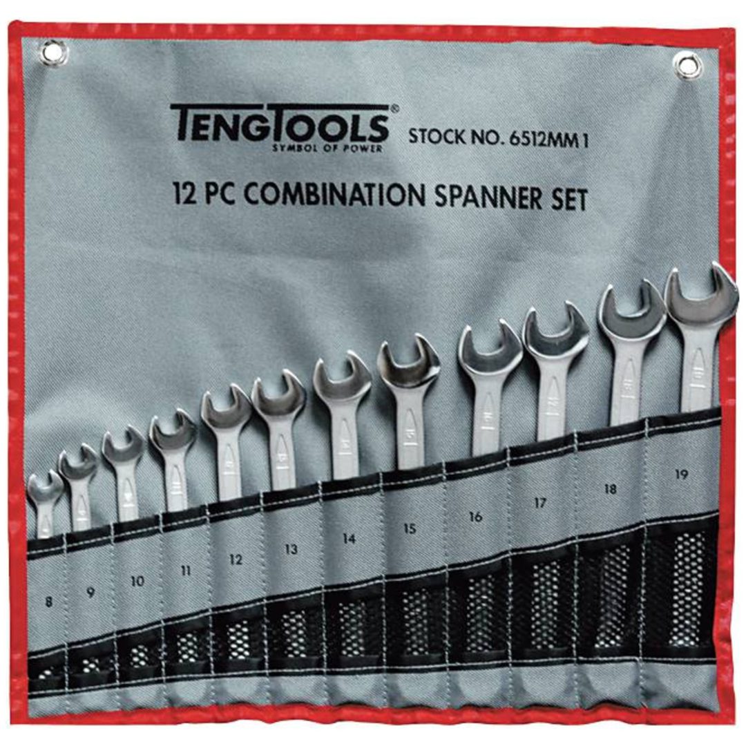 U-ringnycklar i sats 6510MM / 6512MM1 Teng Tools U-RINGNYCKELSATS MM 6510MM – bild 2