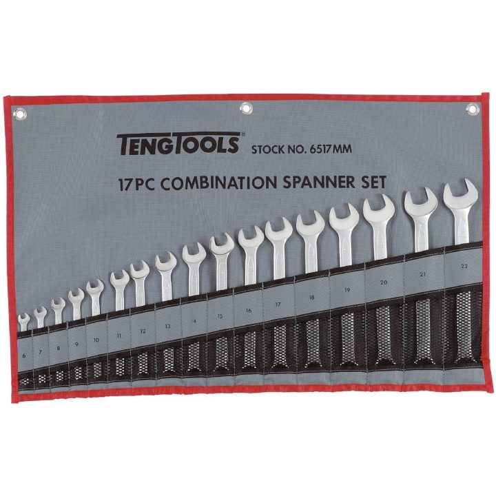 U-ringnycklar i sats 6517MM Teng Tools U-RINGNYCKELSATS MM 6517MM – bild 2