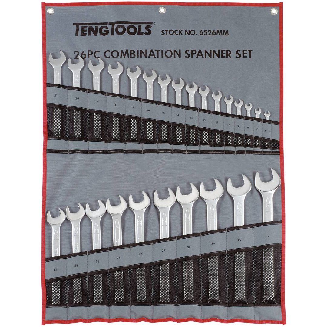 U-ringnycklar i sats 6526MM Teng Tools U-RINGNYCKELSATS MM 6526MM – bild 2