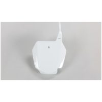UFO Front Number Plate White Suzuki RM85