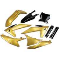UFO Plastic kit 6-parts KTM SX/SXF125-450 23-24 Gold/Black