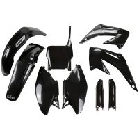 UFO Plastkit 6-delar Svart 001 Honda CR125/250 05-07